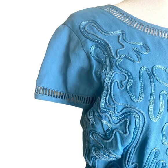 NWT REISS DRESS 6 BLUE COCKTAIL CASUAL WESTERN COUNTRY COASTAL COTTAGECORE - Picture 11 of 15